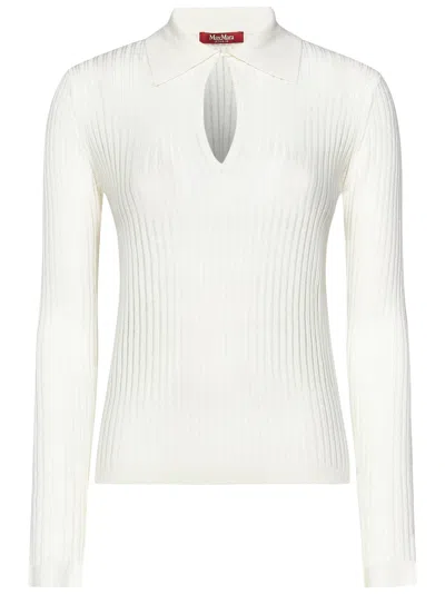Maxmara Studio Egrege Sweater In White