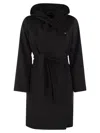 Maxmara Studio Max Mara Studio Newmang Wool Coat With Hood