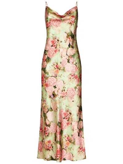 Maxmara Studio Midi Dress In Green