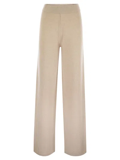 Maxmara Studio Moritz - Wool And Cashmere Trousers In Brown