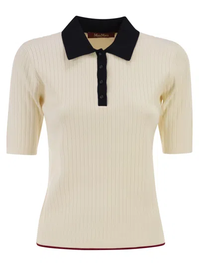 Maxmara Studio Mstoscuri Stretch Viscose Knitwear In Brown