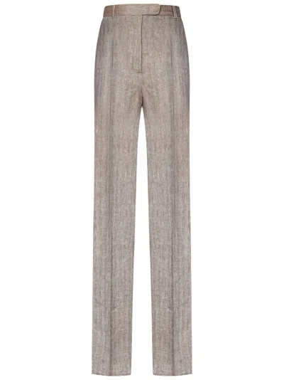 Maxmara Studio Satira Trousers In Beige