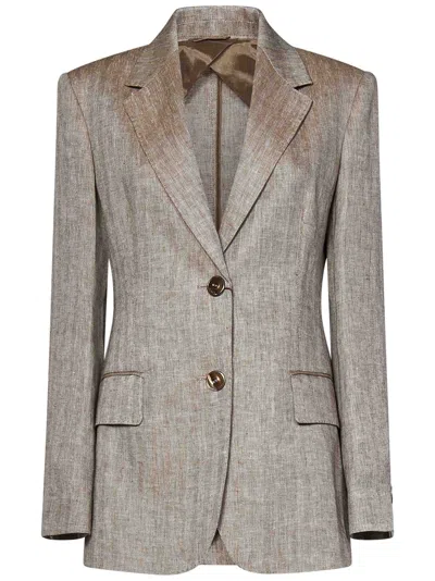 Maxmara Studio Teso Blazer In Beige