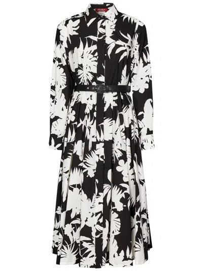 Maxmara Studio Ussel Midi Dress In Black