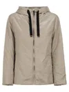 Maxmara The Cube Greenh Drip Proof Canvas Travel Jacket In Sand