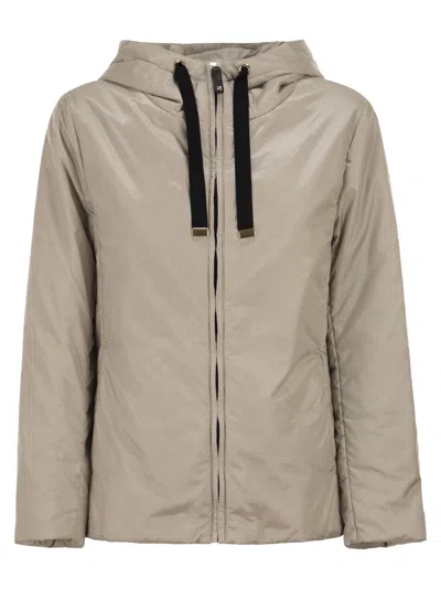 Maxmara The Cube Greenh - Drip-proof Canvas Travel Jacket In Brown