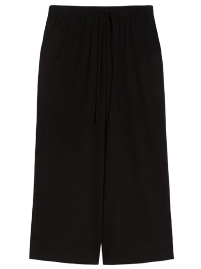 Maxmara Weekend Vigile Cotton Trousers Black