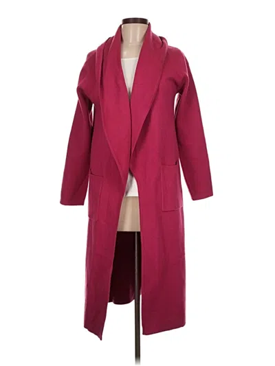 Pre-owned Maxsport Cardigan Sweater In Burgundy