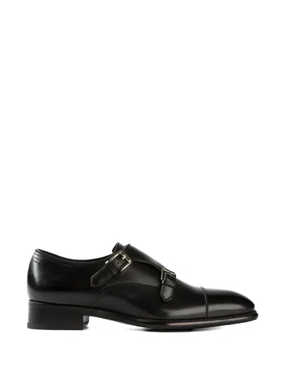 Maxverre Double Monk Shoes In Black
