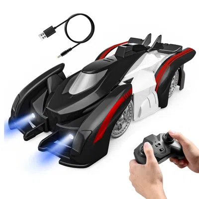 Maxx Rc Electric Wall Climbing Car Toy 360° Rotating Shunt Car Remote Control Dual Mode Rc Car Rechargeable  In Black