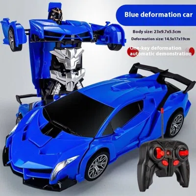 Maxx Rc Transforming Car Robot, One-button Deformation R/ C Toy Car, 1:18 Scale 360°rotating Drifting, Toys 