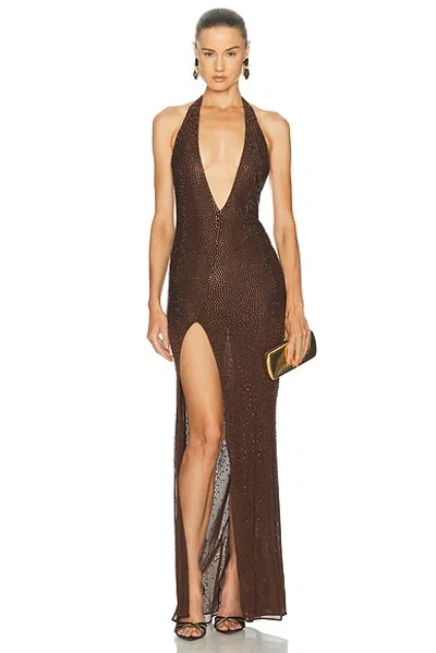 May Mashiah Cami Dress In Burgundy