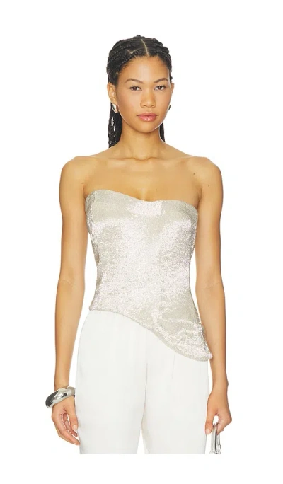 May Mashiah Emma Corset In Silver