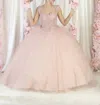 May Queen Couture Quinceanera Maxi Dress In Rose Gold In Multi