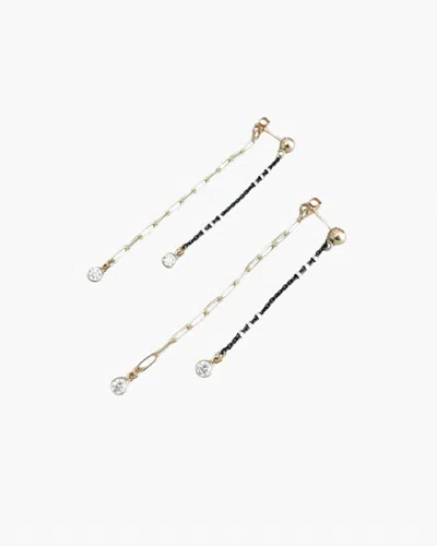 Maya Bauman Women's Star Double Trouble Earrings In Gold In Silver