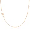 Maya Brenner Women's 14k Gold Asymmetrical Charm Necklace - Rose Gold - Star