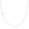 Maya Brenner Women's 14k Gold Asymmetrical Charm Necklace - White Gold - Star Of David In Metallic