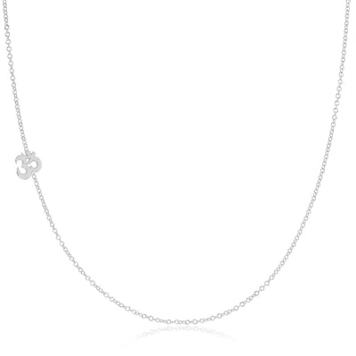 MAYA BRENNER WOMEN'S 14K GOLD ASYMMETRICAL CHARM NECKLACE - WHITE GOLD - OM