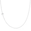 Maya Brenner Women's 14k Gold Asymmetrical Charm Necklace - White Gold - Star Of David In Metallic