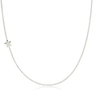 Maya Brenner Women's 14k Gold Asymmetrical Charm Necklace - White Gold - Star