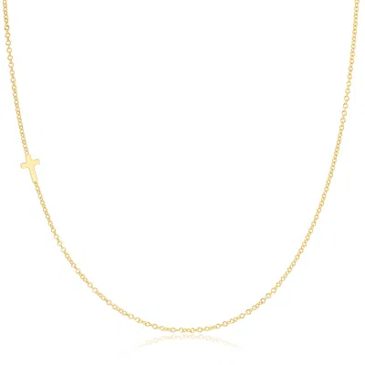 Maya Brenner Women's 14k Gold Asymmetrical Charm Necklace - Yellow Gold - Cross