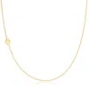 Maya Brenner Women's 14k Gold Asymmetrical Charm Necklace - Yellow Gold - Hamsa In Burgundy