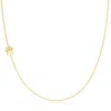 Maya Brenner Women's 14k Gold Asymmetrical Charm Necklace - Yellow Gold - Paw Print In Gold