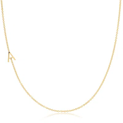 Maya Brenner Women's 14k Gold Asymmetrical Letter Necklace - Yellow Gold - 16"