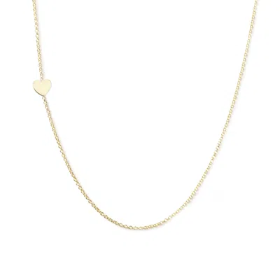 Maya Brenner Women's 14k Gold Asymmetrical Letter Necklace - Yellow Gold - Heart