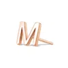 Maya Brenner Women's 14k Gold Letter Stud - Rose Gold In Gold
