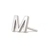 Maya Brenner Women's 14k Gold Letter Stud - White Gold In Gold
