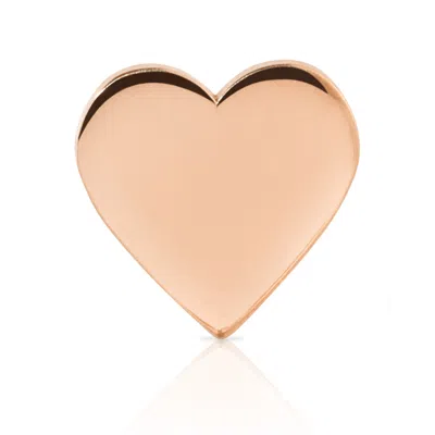 Maya Brenner Women's 14k Rose Gold Heartfelt Stud