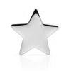 Maya Brenner Women's 14k White Gold Charm Stud - Star In Metallic