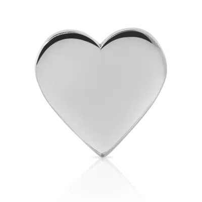Maya Brenner Women's 14k White Gold Heartfelt Stud In Metallic