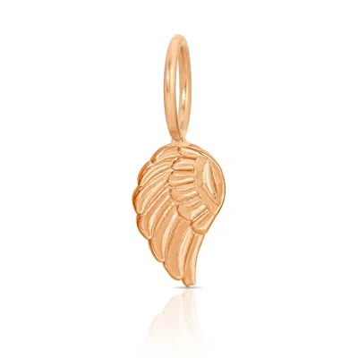 Maya Brenner Women's Charm Pendant - Angel Wing Rose Gold