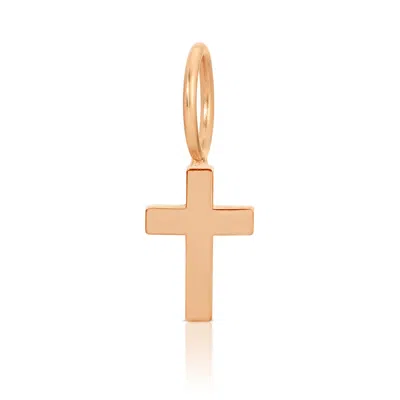 Maya Brenner Women's Charm Pendant - Cross Rose Gold