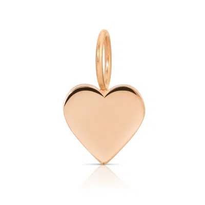 Maya Brenner Women's Charm Pendant - Heart Rose Gold
