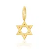 Maya Brenner Women's Charm Pendant - Star Of David Yellow Gold