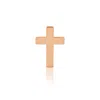Maya Brenner Women's Charm Stud - 14k Rose Gold - Cross In Gold