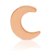 Maya Brenner Women's Charm Stud - 14k Rose Gold - Moon In Burgundy