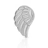 Maya Brenner Women's Charm Stud - 14k White Gold - Angel Wing In Metallic
