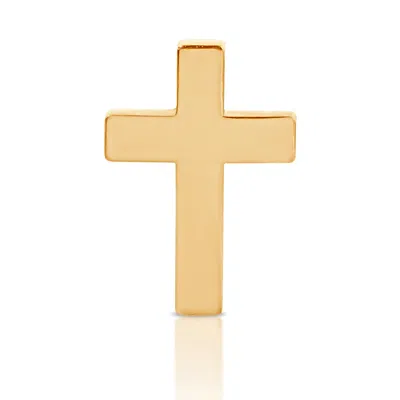 Maya Brenner Women's Charm Stud - 14k Yellow Gold - Cross