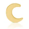 Maya Brenner Women's Charm Stud - 14k Yellow Gold - Moon In Gold