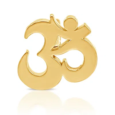Maya Brenner Women's Charm Stud - 14k Yellow Gold - Om