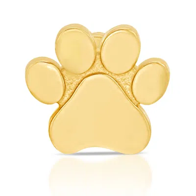 Maya Brenner Women's Charm Stud - 14k Yellow Gold - Paw