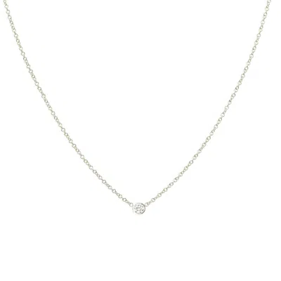 Maya Brenner Women's Diamond Layering Necklace - White Gold - 16" In Metallic
