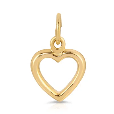Maya Brenner Women's Gold Cut Out Heart Charm