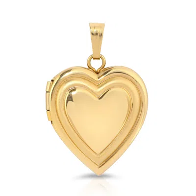 Maya Brenner Women's Gold Heart Locket Charm