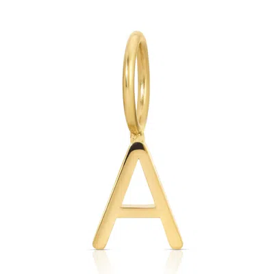 Maya Brenner Women's Gold Letter Charm Yellow Gold