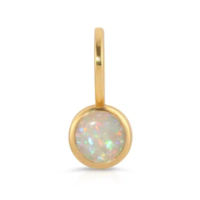 Maya Brenner Women's Gold Opal Dangle Charm